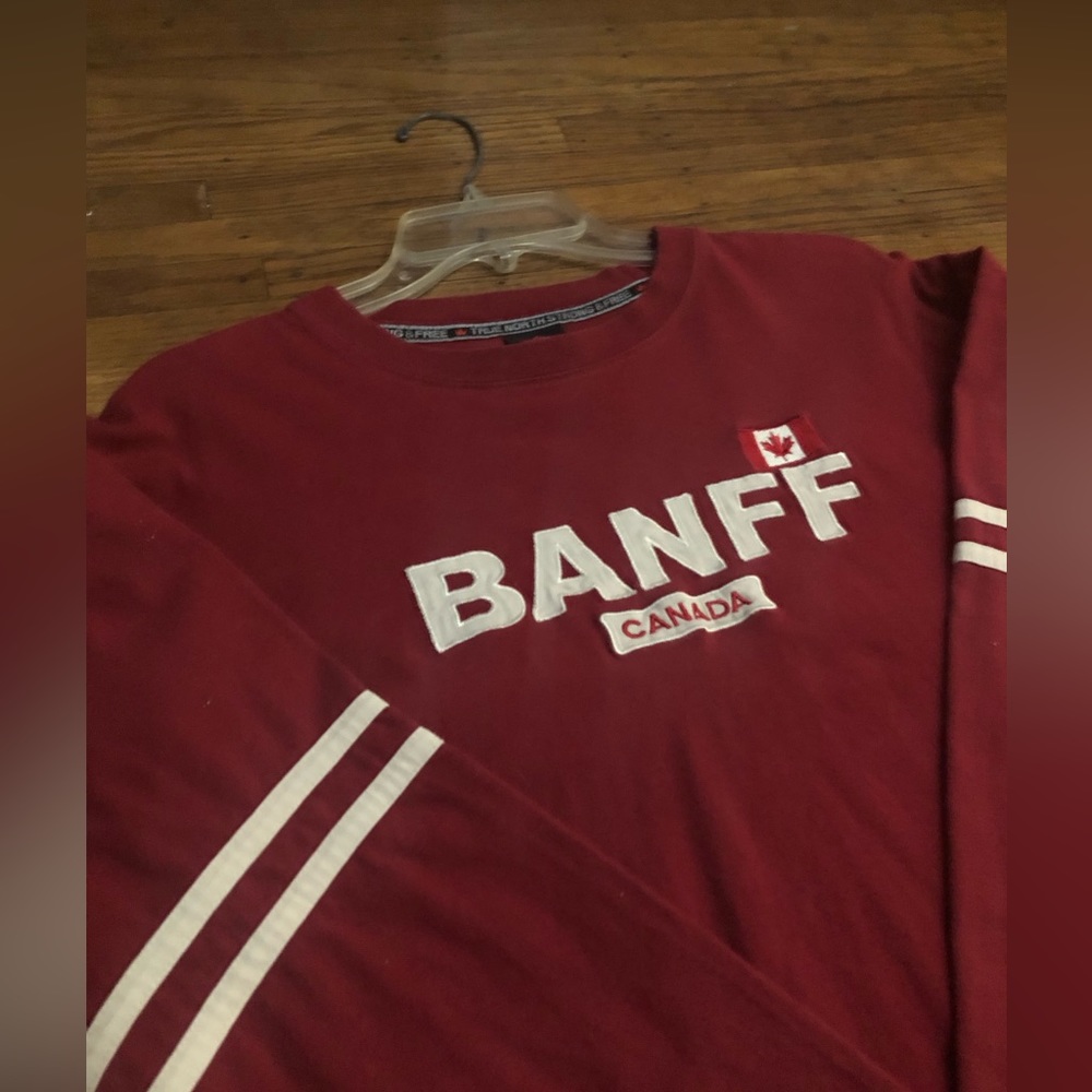 Vintage BANFF Canada Kalson Long Sleeve Red White Cotton Jersey - Men’s XXL